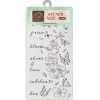 Plantilla de stencil Flores y Mariposas Secret Diary Stamperia 12x25cm