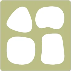 Plantilla de stencil Formas Suaves Farandole Florilèges Design