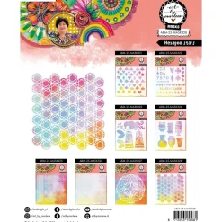 Plantilla de stencil Hexagon Stars Art By Marlene Studio Light