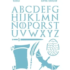 Plantilla de stencil Hielo y fuego Artis Decor 20x28,5cm