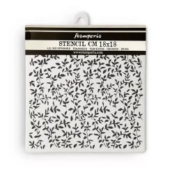 Plantilla de stencil Hojas Garden Stamperia 18x18cm