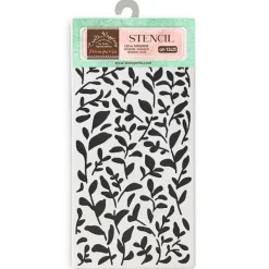 Plantilla de stencil Hojas Secret Diary Stamperia 12x25cm