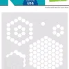 Plantilla de stencil Honeycomb Lawn Fawn 15x15cm
