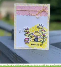 Plantilla de stencil Honeycomb Lawn Fawn 15x15cm