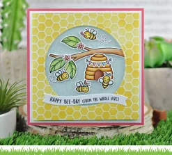 Plantilla de stencil Honeycomb Lawn Fawn 15x15cm