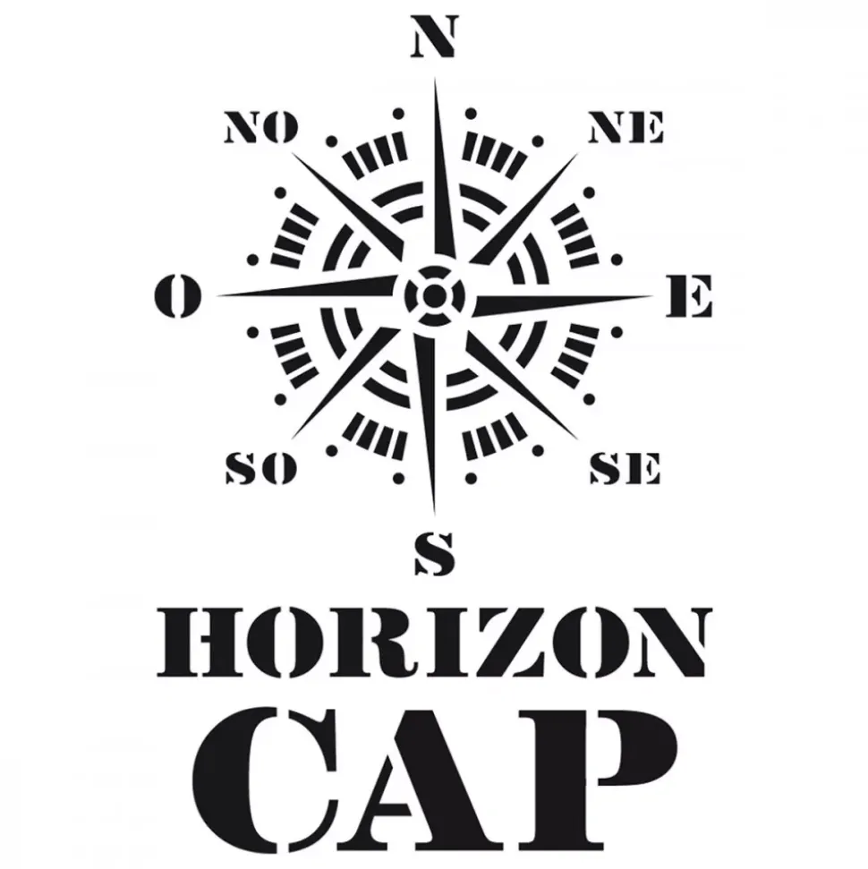 Plantilla de stencil Horizon cap 10x15cm