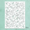 Plantilla de stencil Kreativa Floral Mintay 15x20cm