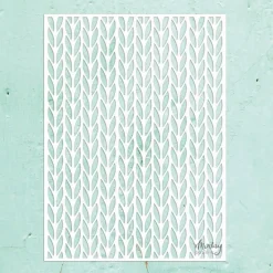 Plantilla de Stencil Kreativa Knitwear Mintay 15x20cm