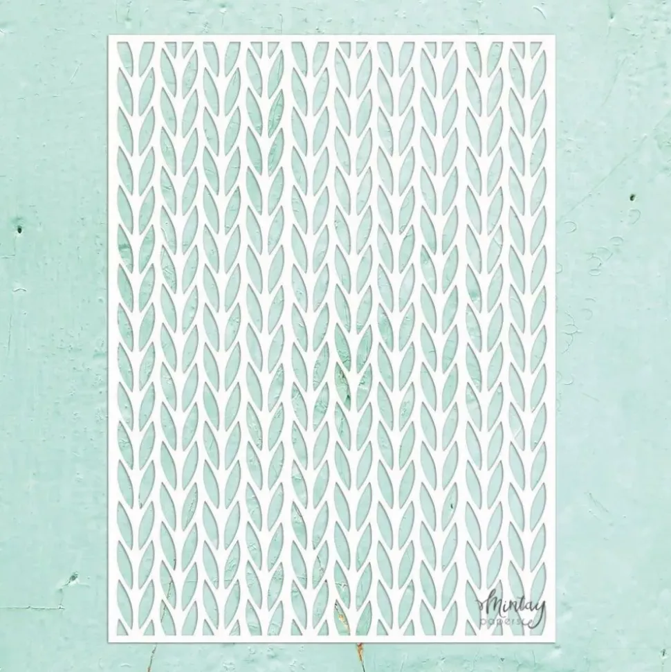 Plantilla de Stencil Kreativa Knitwear Mintay 15x20cm
