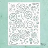 Plantilla de stencil Kreativa Steampunk Mintay 15x20cm