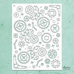 Plantilla de stencil Kreativa Steampunk Mintay 15x20cm