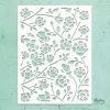 Plantilla de stencil Kreativa Rosebuds Mintay 15x20cm