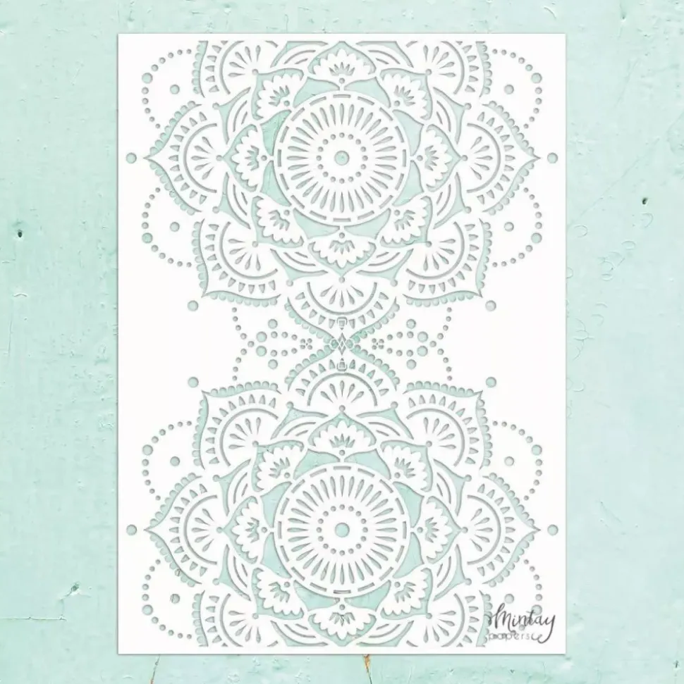 Plantilla de Stencil Kreativa Mandala Mintay 15x20cm