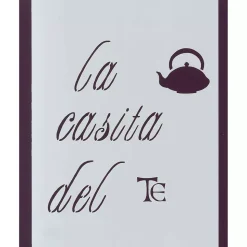 Plantilla de Stencil La casita del té 15x10,5cm Dayka