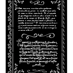 Plantilla de stencil Letras Vintage Library Stamperia 20x25cm