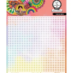 Plantilla de stencil Lotsa Dots Art By Marlene Studio Light