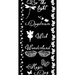Plantilla de stencil Magic Day Wonderland Stamperia 12x25cm