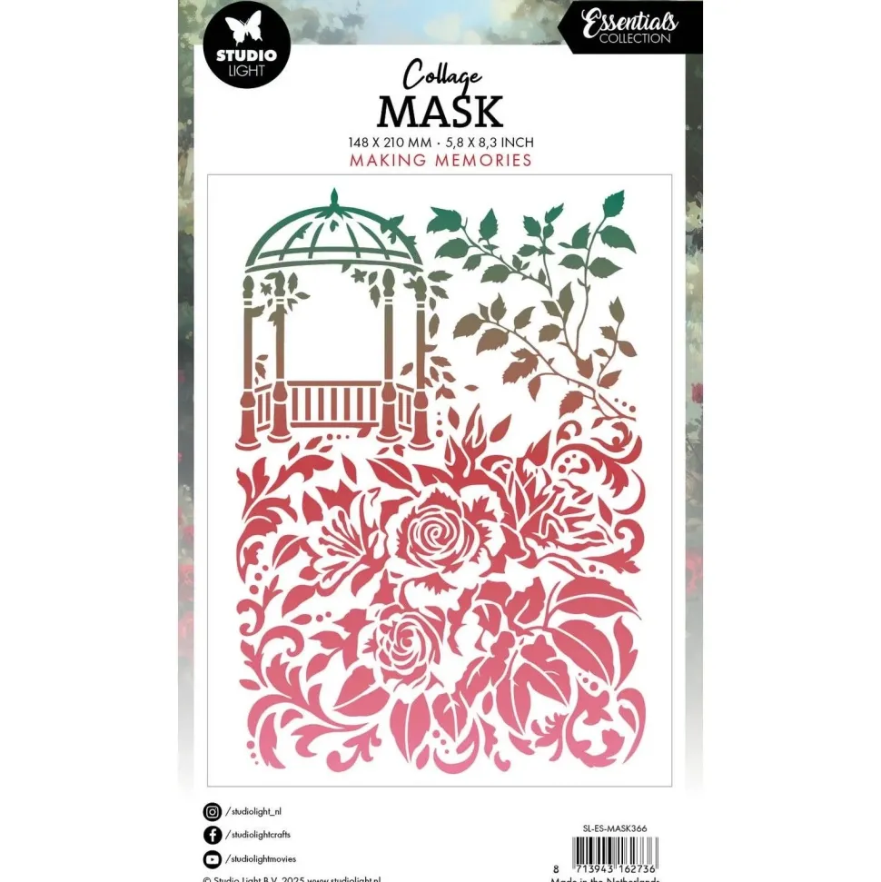 Plantilla de Stencil Making Memories Essentials Collection Studio Light