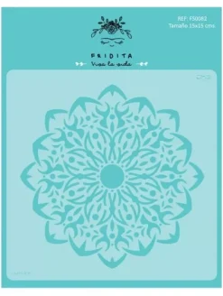 Plantilla de Stencil Mandala 1 Mystic Fridita 15x15cm