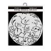 Plantilla de stencil Marco redondo con flores Best Sellers Stamperia 12x12cm