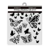 Plantilla de stencil Mariposas House of Roses Stamperia 12x12cm