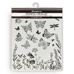 Plantilla de stencil Mariposas Lavender Stamperia