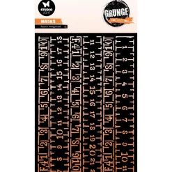 Plantilla de stencil Metric Background Grunge Collection Studio Light