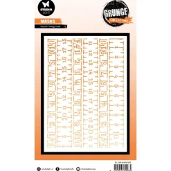 Plantilla de stencil Metric Background Grunge Collection Studio Light