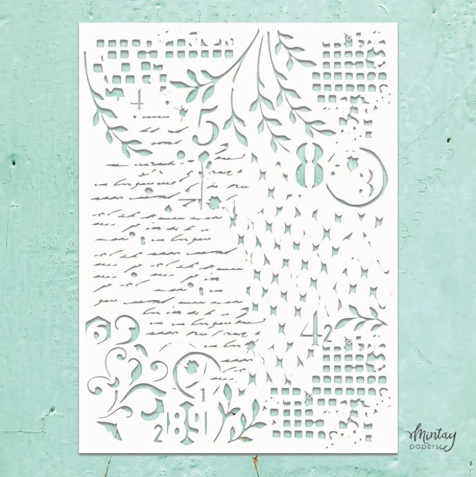 Plantilla de Stencil Mixed 4 Mintay 15x20cm