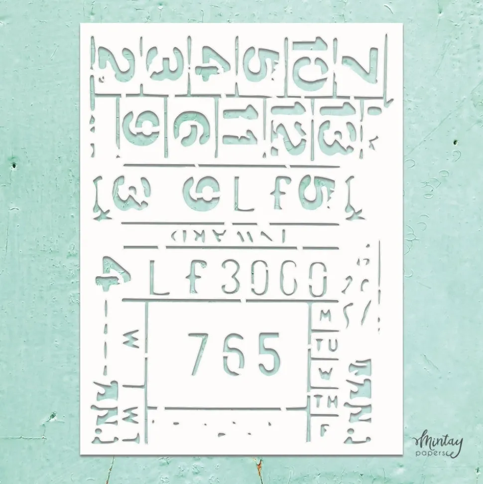 Plantilla de Stencil Mixed 3 Mintay 15x20cm