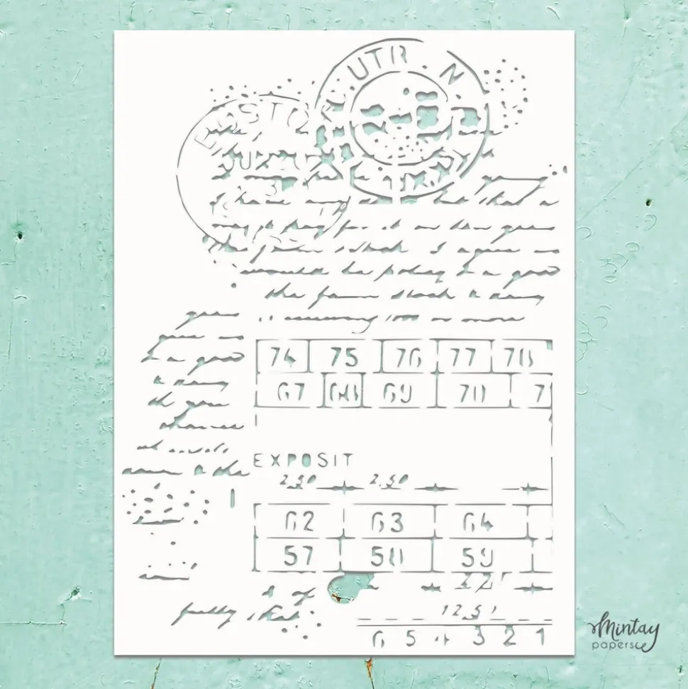 Plantilla de Stencil Mixed 1 Mintay 15x20cm