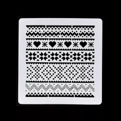 Plantilla de stencil Motivos invernales Florileges Design