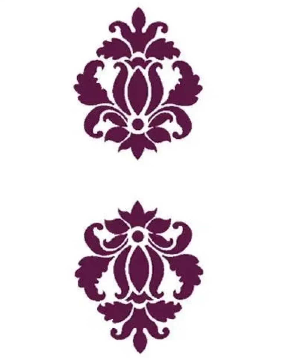 Plantilla de Stencil N-1019 Brocado vegetal 21x30cm Dayka