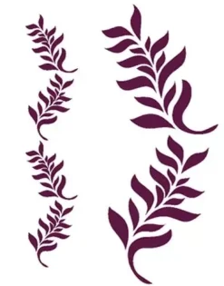 Plantilla de Stencil N-1005 Decoración de laurel 21x30cm Dayka