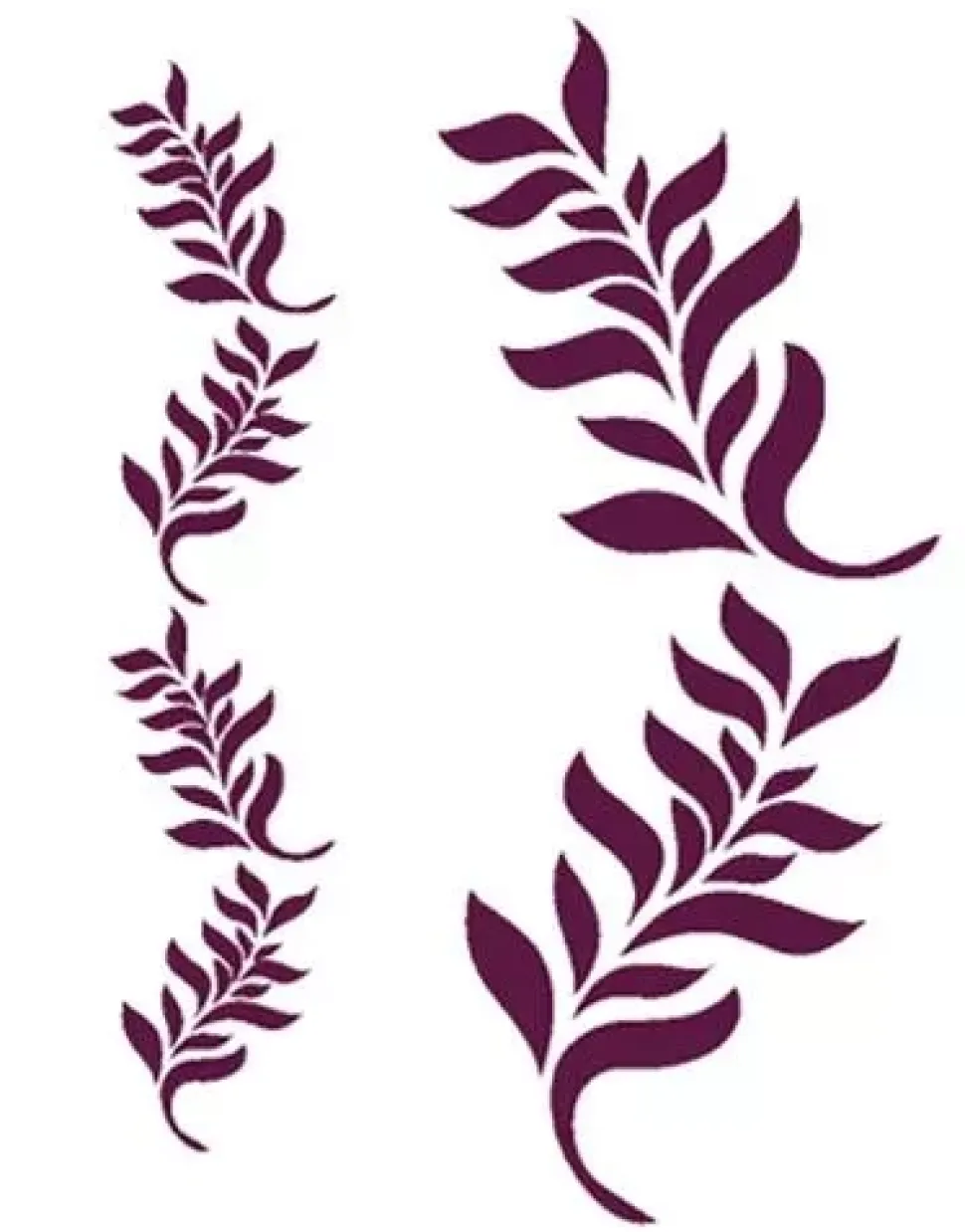 Plantilla de Stencil N-1005 Decoración de laurel 21x30cm Dayka