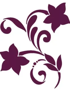 Plantilla de Stencil N-1016 Voluta vegetal 21x30cm Dayka
