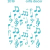 Plantilla de Stencil Notas Musicales Artis Decor 15x20cm