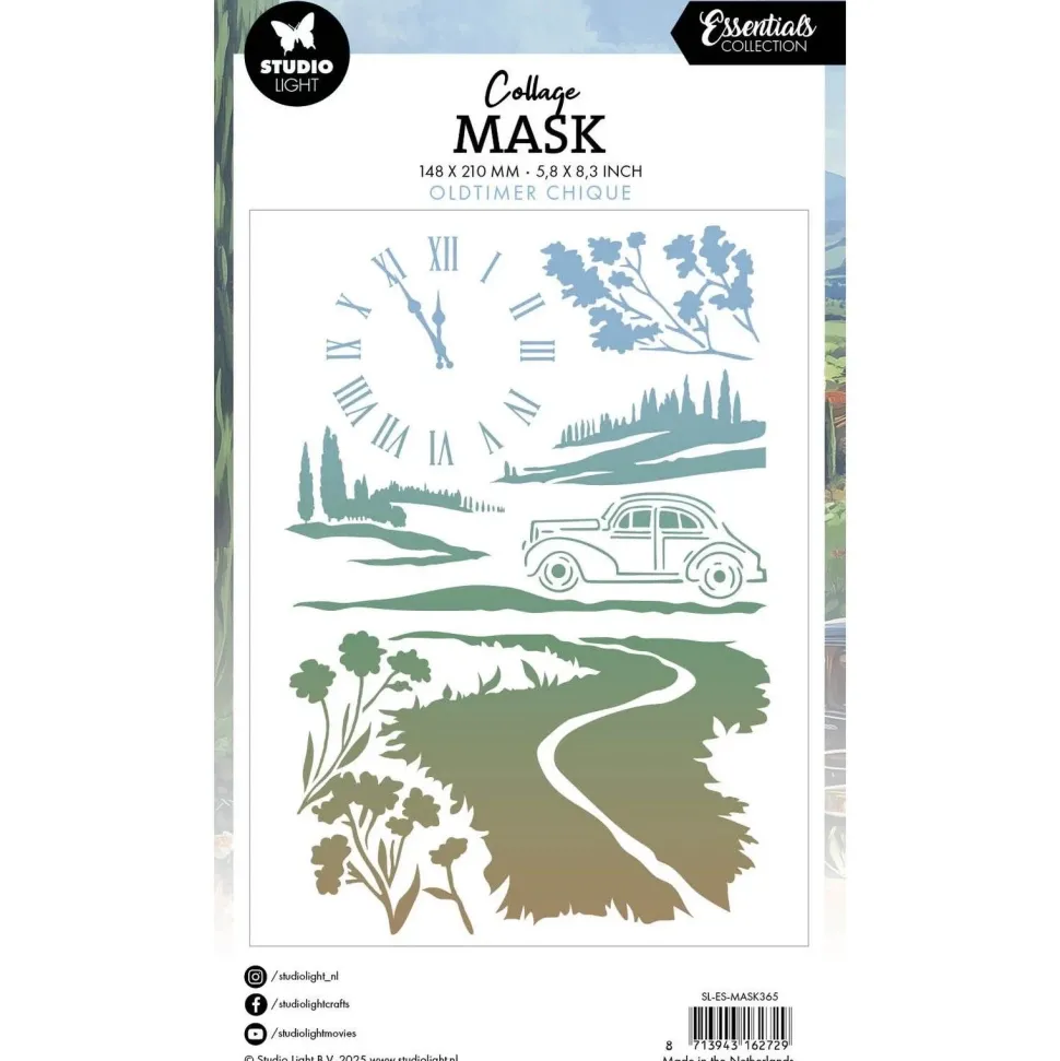 Plantilla de Stencil Oldtimer Chique Essentials Collection Studio Light