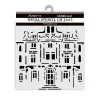 Plantilla de stencil Palacio Art of Travelling Stamperia 12x12cm