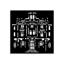 Plantilla de stencil Palacio Art of Travelling Stamperia 12x12cm