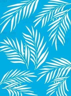 Plantilla de Stencil Palm Leaves Fabrika Decoru 15x20cm