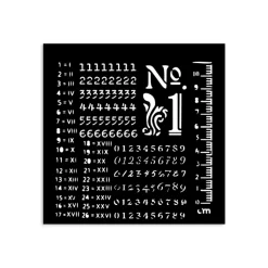 Plantilla de stencil Patrón de números Best Sellers Stamperia 12x12cm