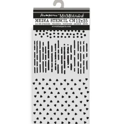 Plantilla de stencil Patrones Dewdrops Stamperia 12x25cm