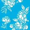 Plantilla de Stencil Peony Passion Fabrika Decoru 15x20cm