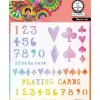 Plantilla de stencil Playing Card Art By Marlene Studio Light