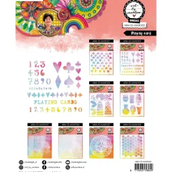 Plantilla de stencil Playing Card Art By Marlene Studio Light