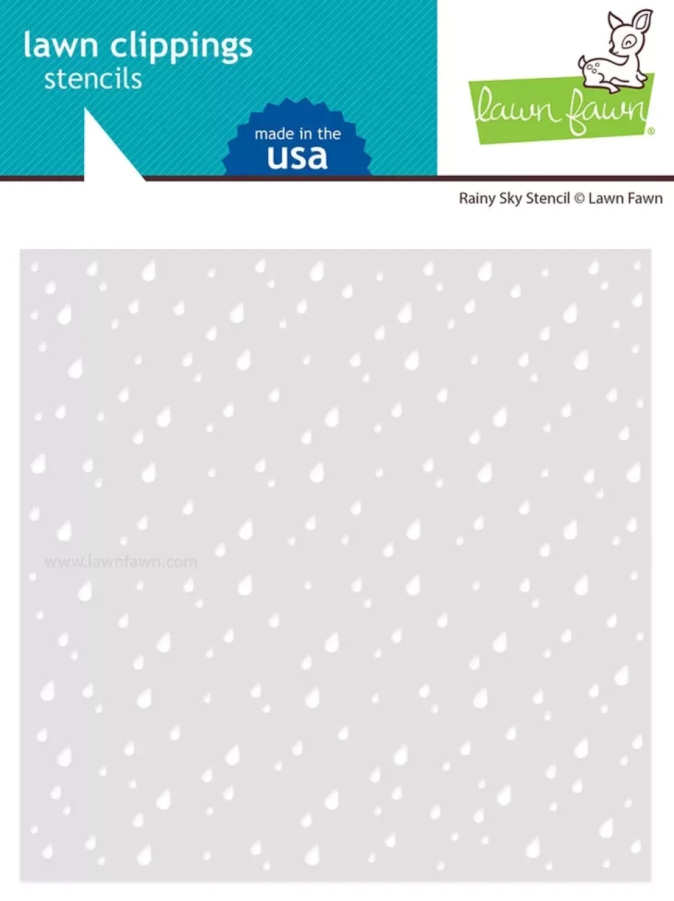 Plantilla de Stencil Rainy Sky Lawn Fawn