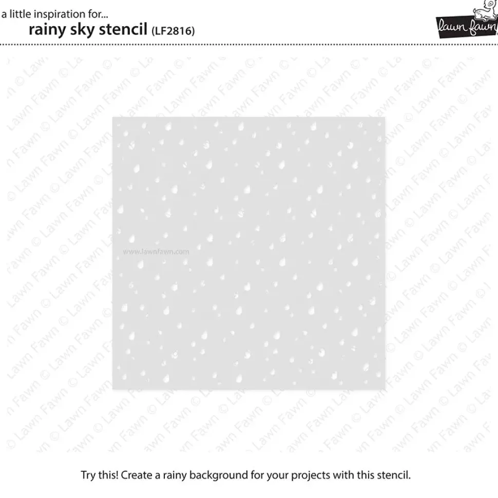 Plantilla de Stencil Rainy Sky Lawn Fawn