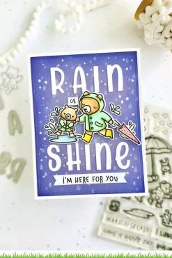 Plantilla de Stencil Rainy Sky Lawn Fawn