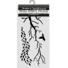 Plantilla de stencil Ramas Dewdrops Stamperia 12x25cm